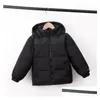 Down Coat Big Boys Girls Own Top Quality Kids Hooded CottonPadded Parka Coats Girl Jackets Children Outwear Boy Jacket2998 Drop Deli Dhlpk