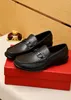 2023 Mens Designer Dress Shoes äkta läder Handgjorda bröllopsföretag Formella Oxford Shoes Man Brand Casual Walking Flats Storlek 38-45
