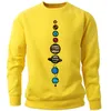 Męskie bluzy bluzy Dalaxy Eight Planet Men Universe Crewneck Bluza z kapturem Zimowa jesień polaru ciepłe wydrukowane sportowców