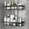 Badezimmerregale, Badezimmerregale, Nodrill, Wandmontage, Eckregal, Dusche, Aufbewahrungsregal, Halter für WC, Shampoo, Organizer, Badezimmerzubehör, 230303