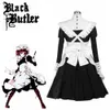 Anime kostuums Japanse anime zwarte butler meid Kuroshitsuji mey rin maid come vrouw cosplay komt jurk schort voor Halloween Party Z0301