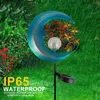 Lawn Lampen Iron Moon Star Solar Led Lamp Outoor Roor Waterproof Garden Pin Light Home Offer Landschap Kerstdecoratieverlichting