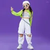 Stage Wear Bambini Sala da ballo Hip Hop Abiti da ballo Ragazze Top Pantaloni casual Abbigliamento per performance jazz Sfilata di abiti Rave DNV15481