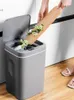 Pojemniki na odpady 16L Inteligentny kosz na śmieci Automatyczny czujnik Południowy śmieci kuchenne mogą domowe śmieci inteligentny czujnik odpadowy kosz na łazienkę 230306