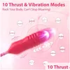 Leg Massagers Toy Masr New Products Rose Dildo Thrust Vibrator Female Clitoris Stimator Tongue Lick Love Egg Stretch Y Toys Drop Del Dhd9H