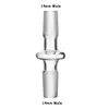 Glazen expandersreductie Water Bong Pipe Dab Rig Adapter Connector 2 stks 10 mm 14 mm 18 mm mannelijk vrouw