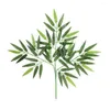 Decorative Flowers 12Pcs Beautiful Artificial Bamboo Eye-catching Fake Fashion Eco-friendly Fantastic Decor Simulation