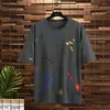 Camisetas masculinas de verão grafite de grafite de mangas curtas roupas masculas tshirt mass solto plus size 7xl 8xl algodão casual camisetas de tamanho grande