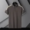 Herrpolos korea stil solid märke mode polo skjortor kort ärm mäns svarta vit sommar bomull andas andas ut tee överdimensionerad 4xl 230303