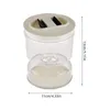 Bouteilles de stockage Pot de cornichons et d'olives Séparation sèche humide avec passoire Flip Container Multipurpose Food Saver Box