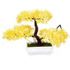 Dekorativa blommor Attraktiv bärbar simulering Krukväxter DIY BONSAI för hushåll