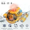 Elektrische RC Boote 2 4GHz Fernbedienung Motorboot Wasserdicht Spray Schwimmbad Baden RC Steamboat Spielzeug Für Jungen Und Mädchen kinder Geschenk 230303