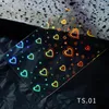 Nail Glitter Art Shinning Sticker Manicures Tips Tool Laser Foil Back Stamping Adhesive Tape Tags