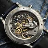 Armbanduhren Mysterious Code Männer Chronograph Uhr 40mm Luxusuhren Titan Mechanische Armbanduhr Panda 50M Wasserdicht Saphir ST19