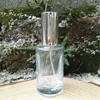 Storage Bottles 20ML Large Cylindrical Crystal Glass Empty Spray Bottle 50PCS/LOT