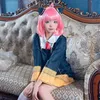 アニメコスチュームアニメアーニャフォーガーコスプレスパイxファミリーコスプレカムブラックドレスユニフォームウィッグスーツハロウィーンカーニバルパーティー服Z0301