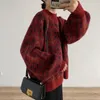 Chandails pour femmes Femmes Pull tricoté à col mi-haut Hiver Vintage Plaid Pull Casual Manches longues Pull chaud Pull en vrac Femme 230306