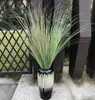 Decorative Flowers 100cm Plastic Onion Grass Big Artificial Plants Fake Reed Leaves Green Christmas Foxtail Tree Wedding Leafs For Home