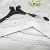 Hangers Racks Custom Wedding Hanger Personalized Wedding Dress Hanger Bride and Groom Wedding Hanger Name and Date Bridal Hanger Wedding Gift 230303