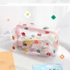 Sacchetti a matita grande custodia per matita trasparente impermeabile in PVC Stationery Gift Girls Students Bag Kawaii Borse da viaggio per sacchetti cosmetici J230306