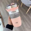 TYESO tasses Thermos bouteille d'eau tasse à vide gobelet verres pour café thé stockage à froid glace grande capacité flacons ss0306
