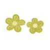 Brei Flower Borduurwerkpleisters naaien Noties Handhaak Candy Bloemen naaien patch applique diy kleding hoed hoofdbanden