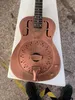 40 "18 seria Rezonator Guitar Resofoniczne gitary Dobra Rare-Guitar 1856EF Antique Copper O Style Brass Body Electric-Giitar