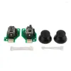 Game Controllers Analog Stick Caps 3D Joystick Thumbstick Flex Cable Replacement For Wiiu Pad Controller L/R Set