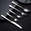 Dinnerware Sets Western Tableware Stainless Steel Fork Steak Knife Set Eco Friendly Home Decoration Accessories Eck Sandwich 608