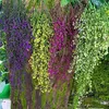 Dekorative Blumen 2023 Est Fashion Künstliche Kunststoff-Efeublatt-Girlandenpflanzen Rankenlaub Home Decor