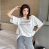 Men's T-Shirts High-version Cute VETEMENTS Rainbow Gradient Letter Print Women's Short Sleeve T230306