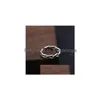 Band Rings 925 Sterling Sier Vintage Weave Opening Ring Jewelry Women Men Adjustable Drop Delivery Dh4Sx