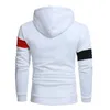 Erkek Hoodies Sweatshirts Erkekler Patchwork kapüşonlu sweatshirt Sıradan gevşek polar sıcak hip hop sokak kıyafeti polar kazak hoodies erkek üstleri 230303