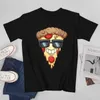 Erkek Tişörtleri Pizza Baskı Erkekler Tişört Yaz Pamuk Gömlek Siyah Kısa Kollu Büyük Boy Tişört Gündelik Y2K Giysileri Harajuku Üst Tees