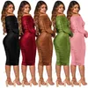 Casual Dresses 2023 Shirring Dress Women Off Shoulder Slim Sexy Deep V Neck Bodycon Elegant Birthday Party Clubwear