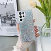 Lixury Bling Glitter Epoxy Sequins Cases Rubber Slim Shockproof For Samsung S23 S22 Ultra S21 Plus S20 FE A14 aA54 A13 A23 A33 A53 A73 A12 A22 A32 A42 A52 A72 A03S A10S A20S