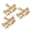 Colares pendentes Colar de letra de ouro Hip Hop Colares Espanha Jóias Combinadas de Pedra 230306