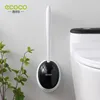 Toilet Brushes Holders ECOCO Silicone Brush Head Toilet Brush Quick Drain Cleaning Tools for Toilet WallMounted Household WC Bathroom Accessories 230303