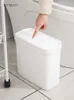 Waste Bins Japan Narrow Trash Can Toilet Brush Set Bathroom Waste Bin Dustbin Kitchen Garbage Bucket Trash Bin Household Cleaning Tools 230306