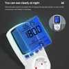 Digital LCD Wattmeter 220V 110V AC Meter Backlight Backlection Electriction Energy Meter EU POWER