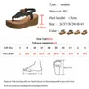 Sandaler Fashion Tassels Chunky Platform Sandaler Kvinnor 2022 Summer Clip Toe Wedges Sandaler Kvinna Tjock Sole Gladiator Sandalias de Mujer Z0306