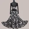 Scene Wear Print Ballroom Dance Dress for Dancing Standard Tango Costumes Waltz Dresses Women Ball Gown Plus Size