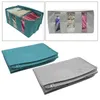 Storage Bags Foldable 3 Compartments Under Bed Closet Bag Clothes Tidy Organizer