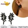 Dangle Earrings Flower Heart Large For Women Vintage Luxury Unique Geometric Ear Accessories Fashion Simple Girl Pendant Jewelry