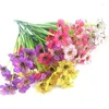 Decorative Flowers 6 Branches Lifelike Artificial Simulation Fashion Fake Faux Pography Props Home Decor For Wedding