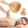 Back Massager Wooden Roller Wood Gua Sha Therapy Massage Tool for Release Cellulite Sore Muscle Blasting Full Body Pain Relief 230303