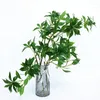 Decorative Flowers Artificial Plant Branch 95cm/37.4inch Long Stem Green Branches Fake Japanese Andromeda Plastic Bush For Home Office Shop