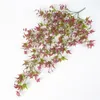 زهور الزخرفة الاصطناعية معلقة عيد الميلاد نباتات إكليل أوراق كرمة