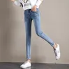 Jeans da donna Jeans invernali Donna Vita alta Denim Skinny Jeans spessi caldi per le donne Pantaloni di velluto taglie forti Stretch Femme 230306