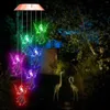Zmienna energia słoneczna światła wodoodporna kolorowa lampa wiatrowna do domu na zewnątrz dekorację ogrodu ogrodowego